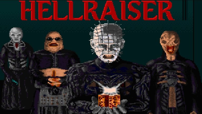 Title screen for a canceled Hellraiser game