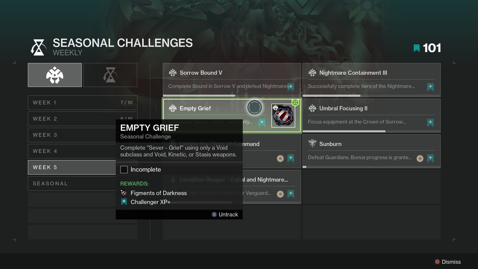 Destiny 2 Empty Grief challenge