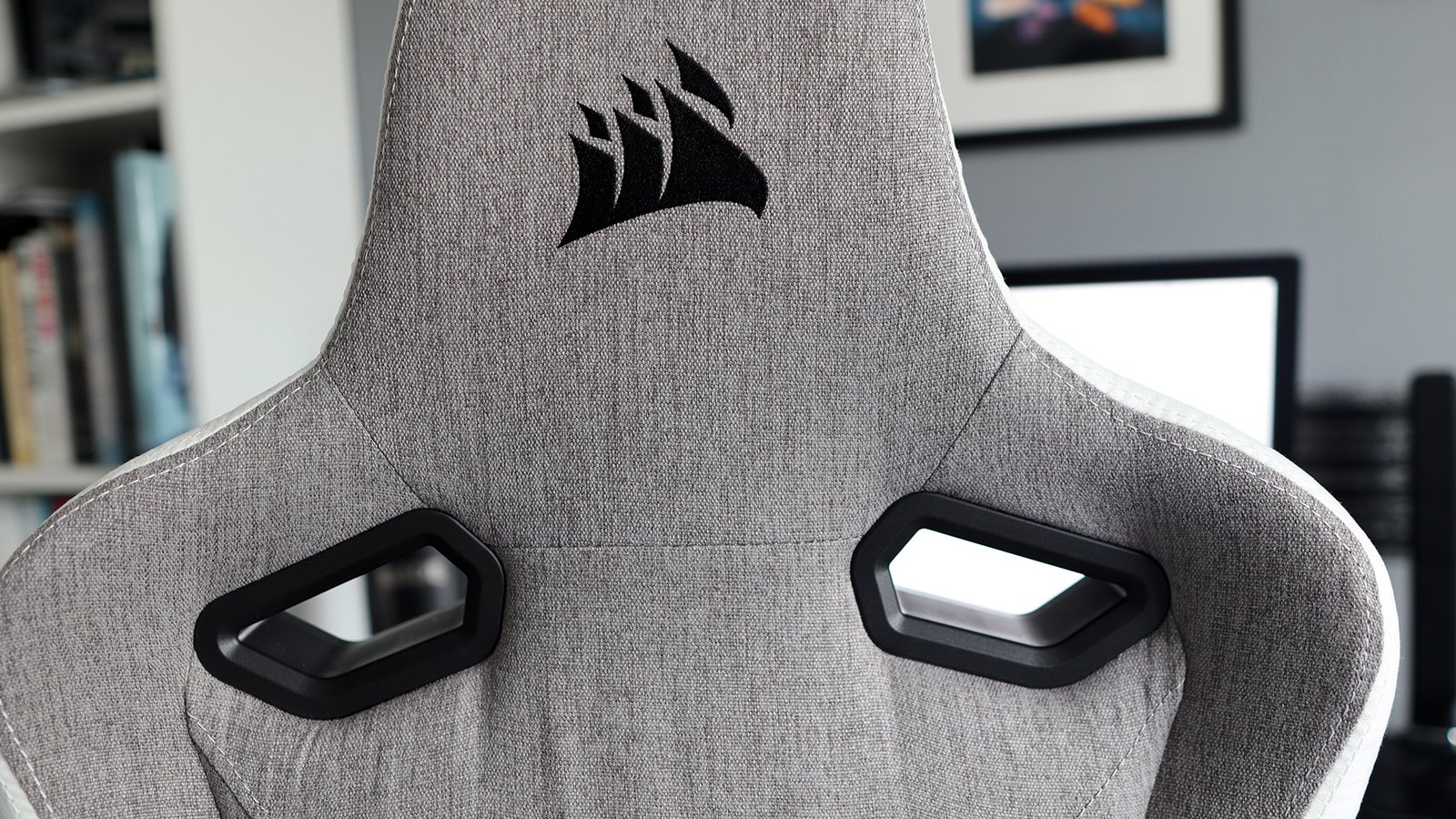 Corsair TC200 gaming chair pictured up-close